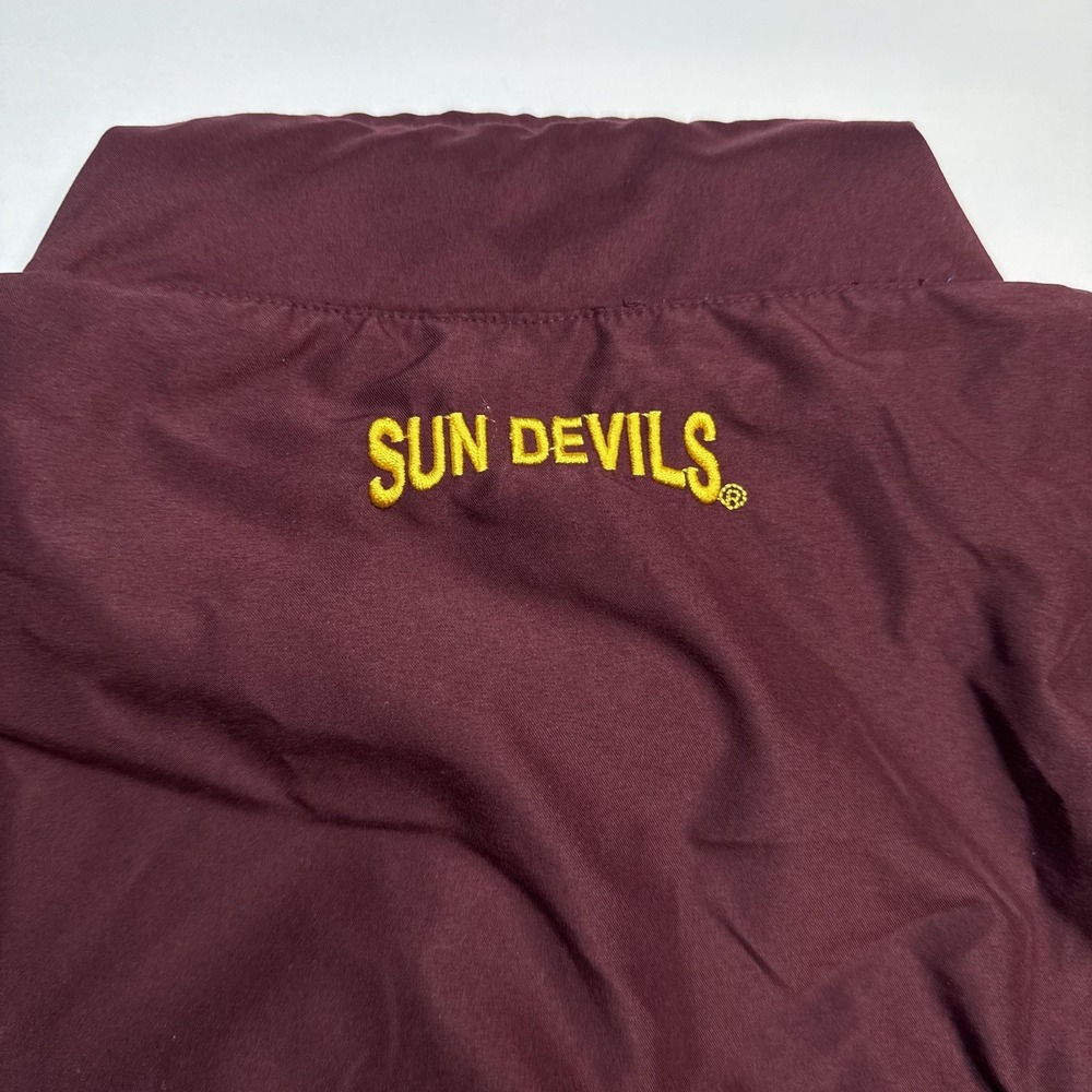 Arizona State Sun Devils Jacket Mens XL Red NCAA Football Campus Drive Pullover - Picture 8 of 8